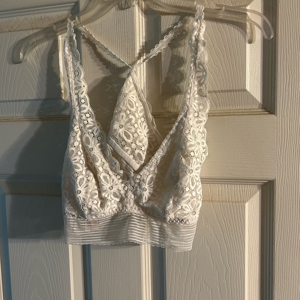 Victorias Secret XL lace white bralette